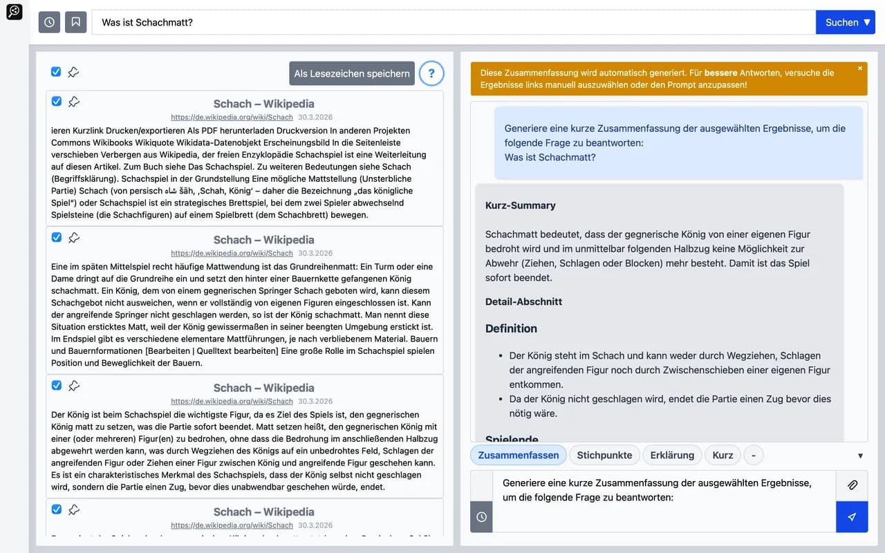 KI-Chatbot für Dokumente